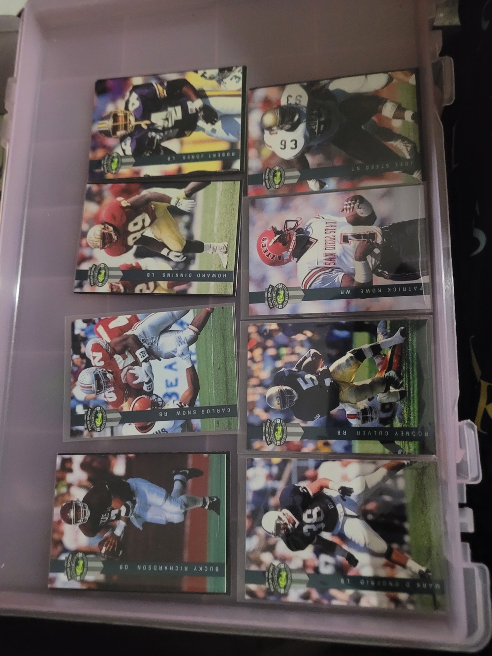 NFL Football Card Lot - Green, Black, White